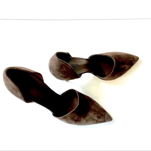 Vince 'D'Orsay' Leather Suede Dark Brown Stiletto, size 8M - Picture 7 of 11